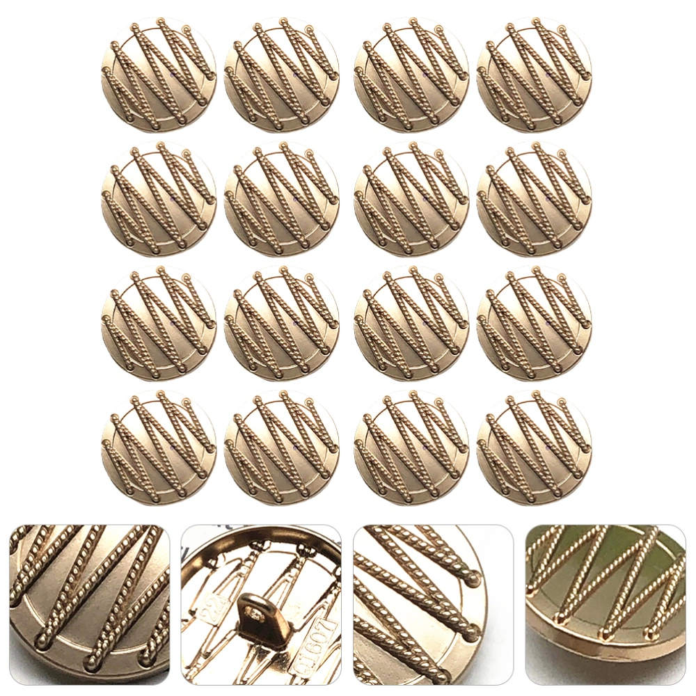 20Pcs Creative DIY Buttons Cardigan Coat Buttons Alloy Buttons Clothing Buttons