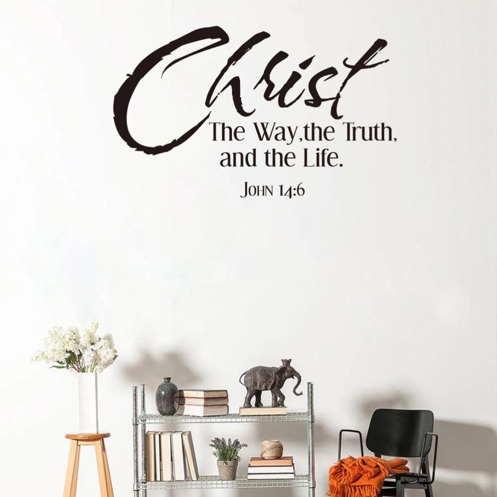 Christ The Way The Truth and The Life John 14:6 Wall Art Inspirational Quotes Decal Sticker