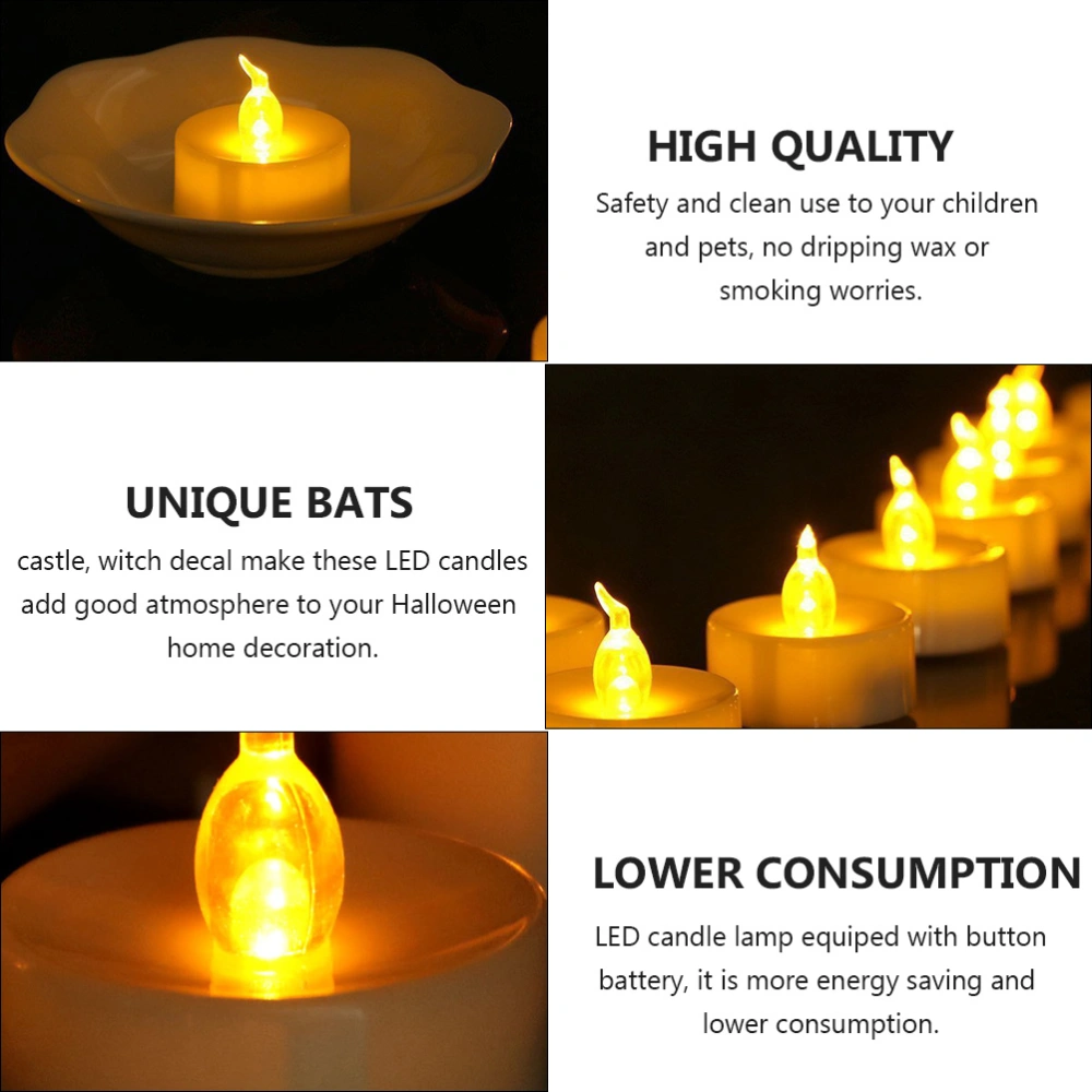 12Pcs Halloween Candles LED Light Flameless Candle Light Party Home Decor