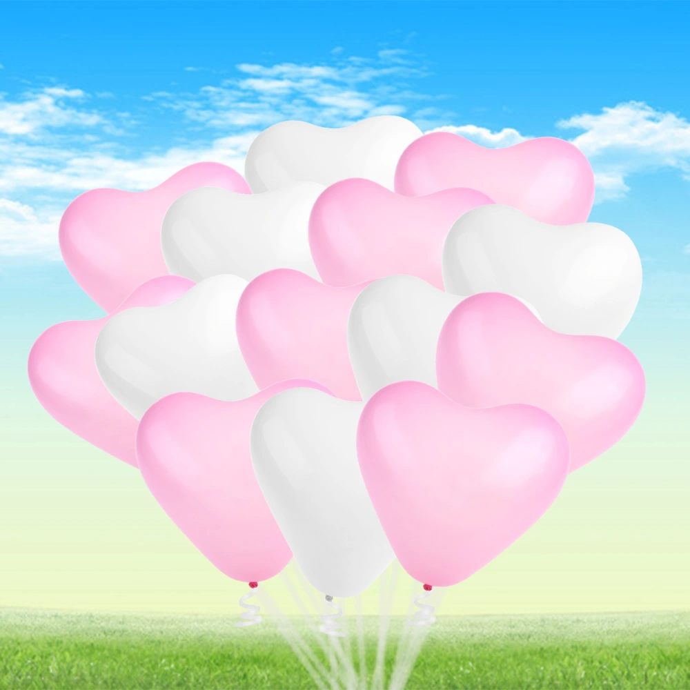 50pcs Heart Latex Balloons Creative Party Balloons Decoration Supplies