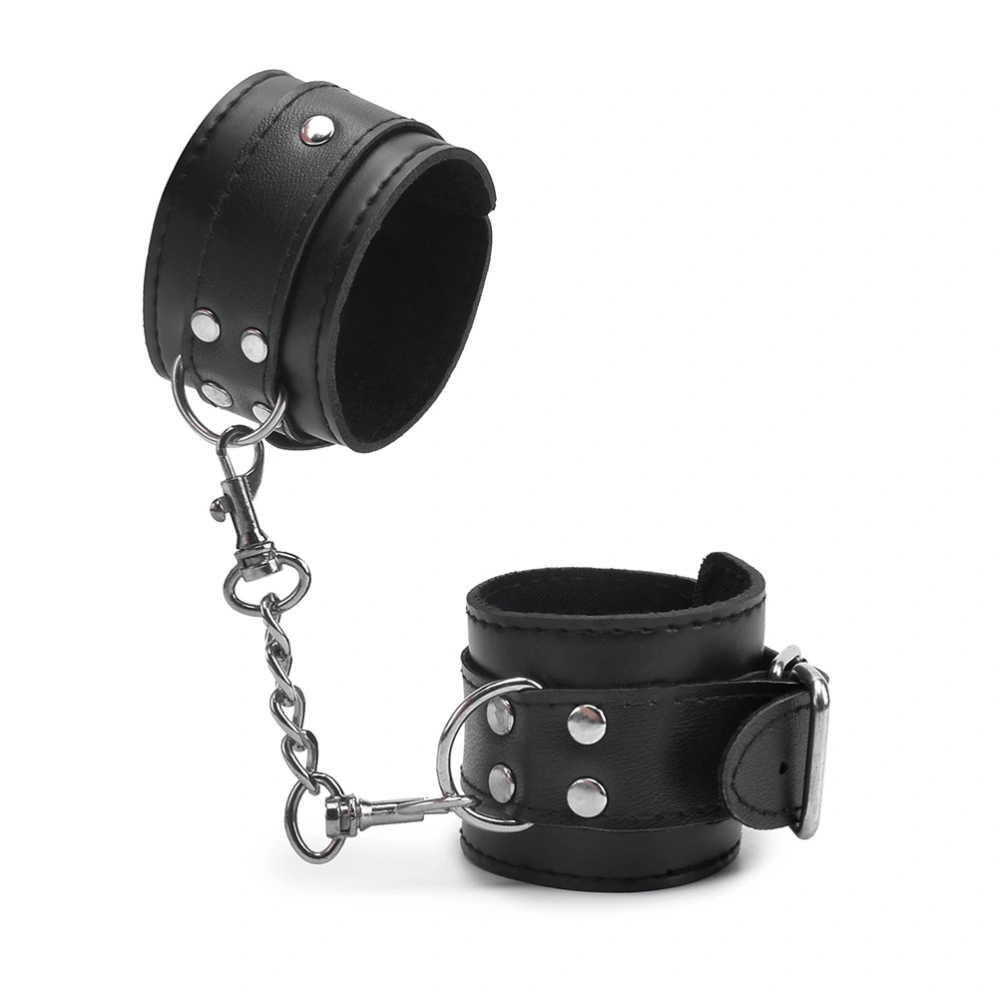 Adjustable Handcuffs Ankle Bracelets SM PU Leather Bondage Fetish Cuff Bed Restraints Sex Toys for Women Men