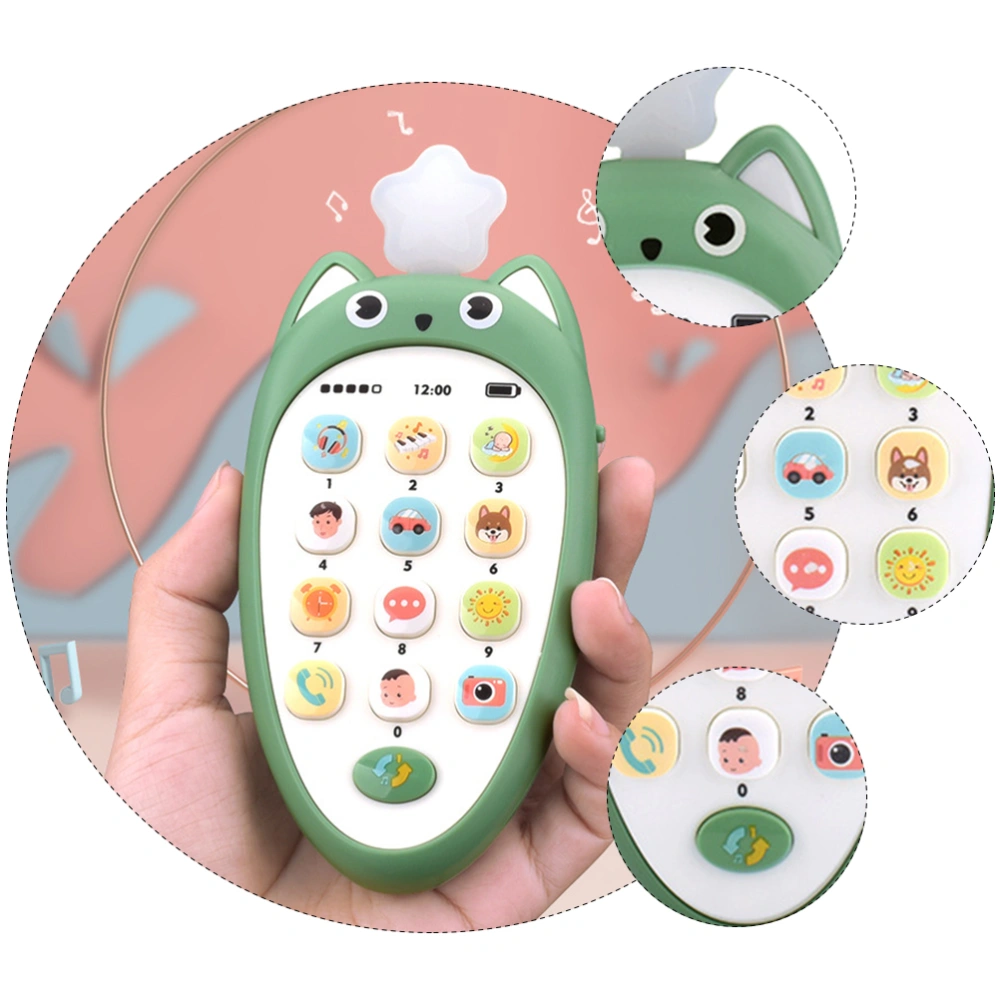 1Pc Children Early Education Music Learning Toy Cartoon Simulation Mobile Phone