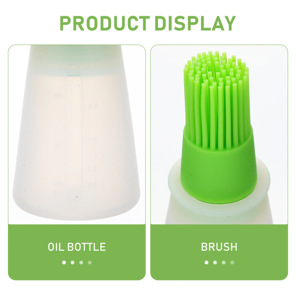 3Pcs Silicone Oil Bottle Brush Portable Oil Brush Bottle Pastry Brush Kitchen Supplies