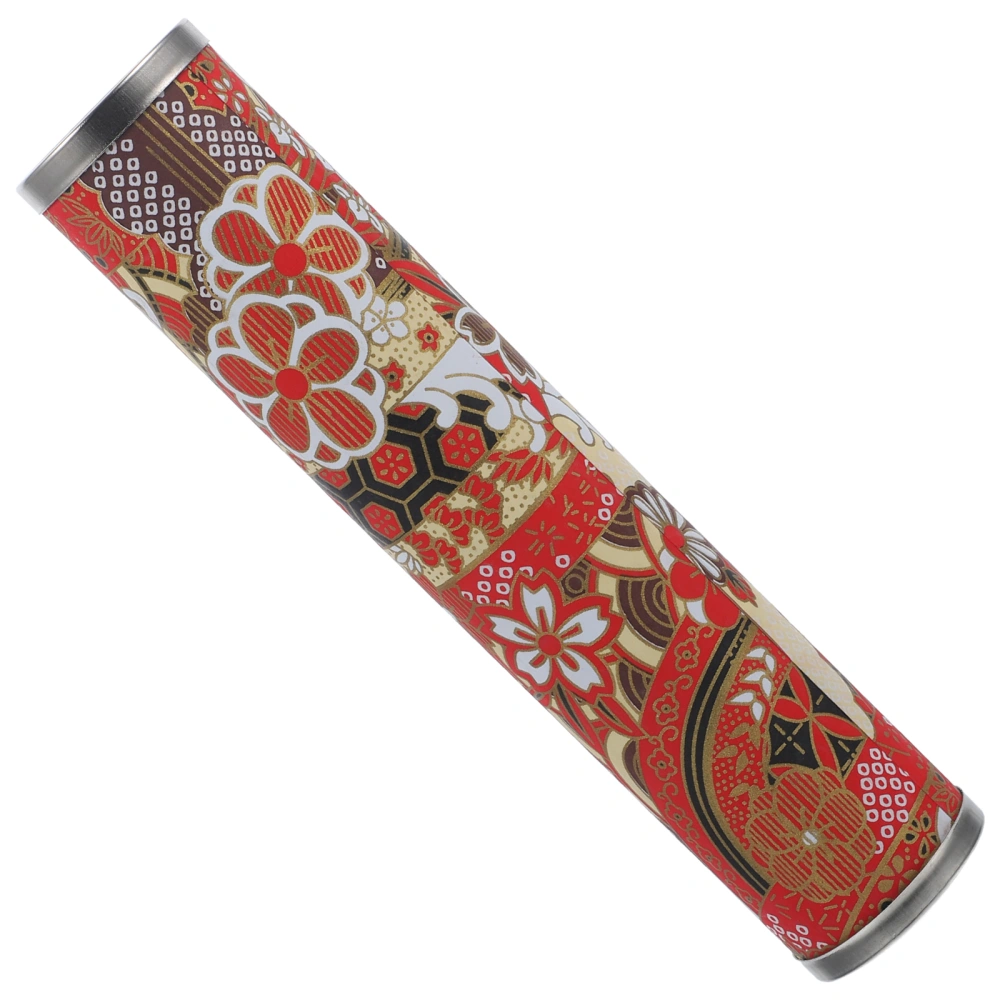 1Pc Japanese Style Kaleidoscope With Metal Cover Toy  Special Paper (Random Color)