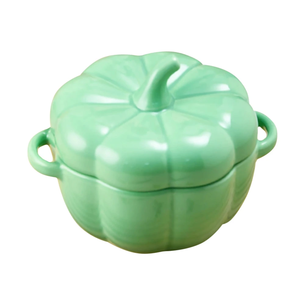 Pumpkin Bowl Stewing Cup Soup Bowl With Handles Stewing Bowl Food Container Ceramic Bowl