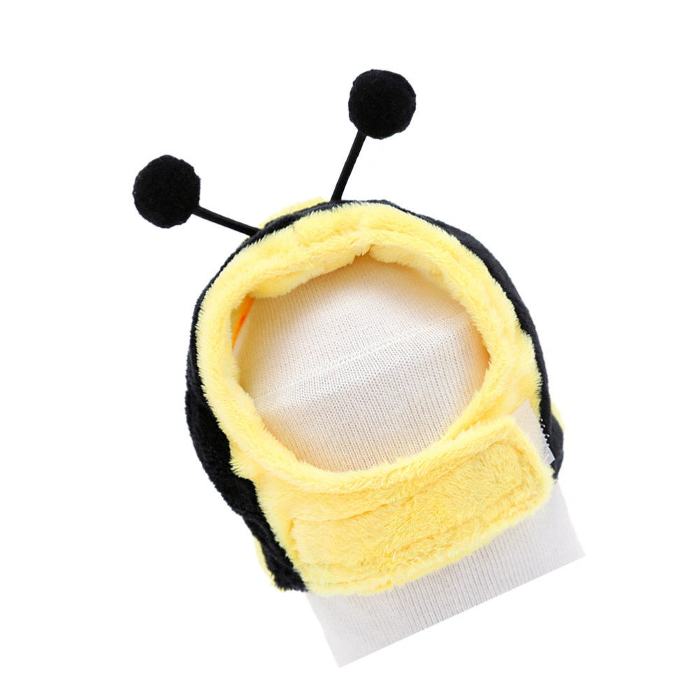 Bee Design Headgear Pet Hat Cat Headdress Outfit Lovely Hairwear Novelty Dog Headpiece Party Puppy Cosplay Dress Up Costume Accessories- Size L