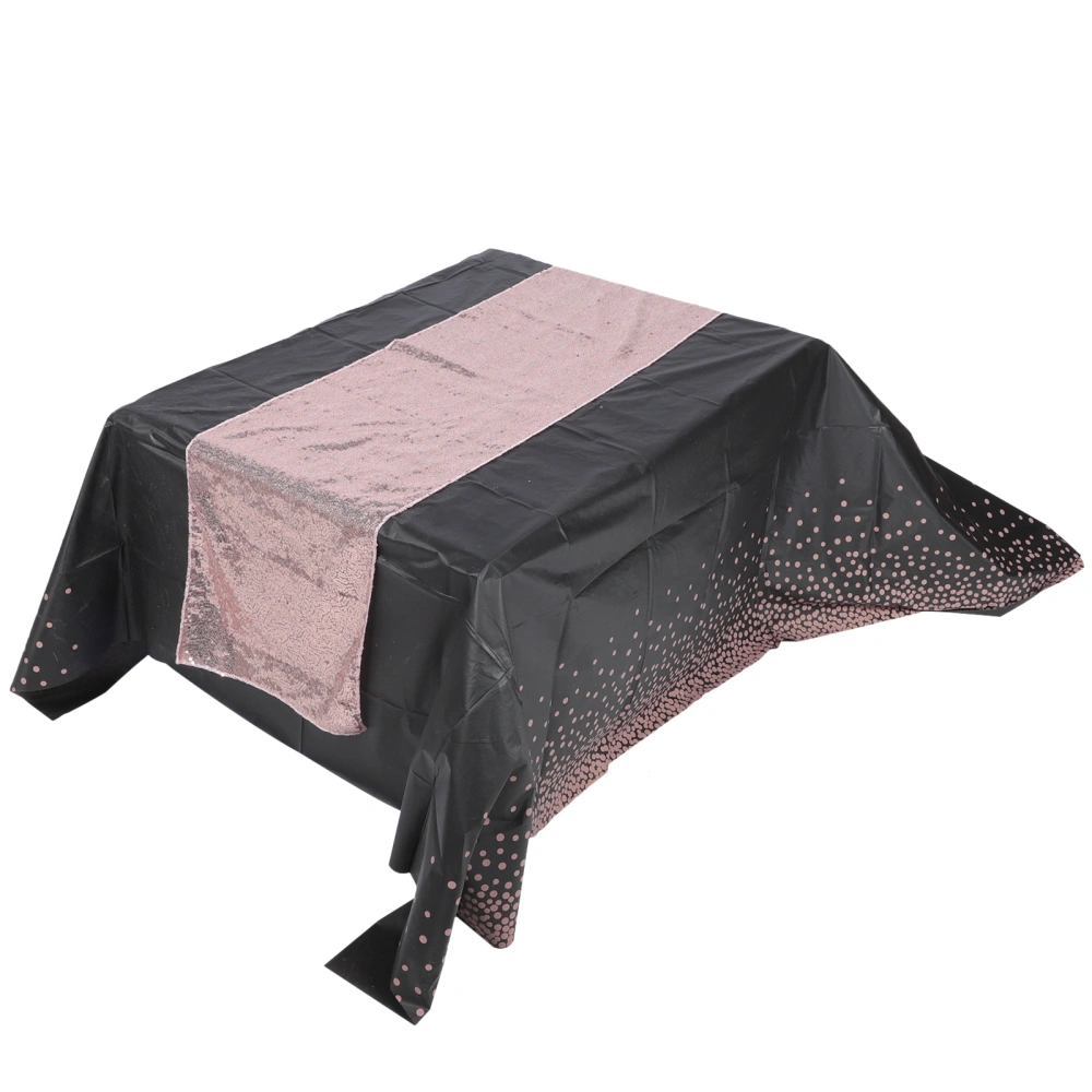 1Set Sequin Tablecloth Polyester Dotted Table Cover Nordic Style Wedding Table Runner