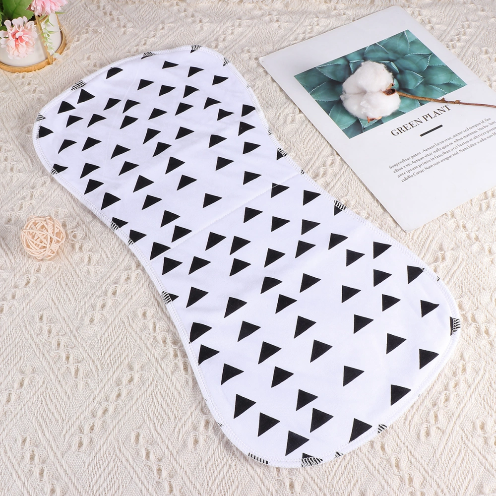 1pc Triangle Pattern Baby Burp Cloths Three-layer Absorbent Milk Spit Up Rags Spit Towel for Newborn Babies Random Style