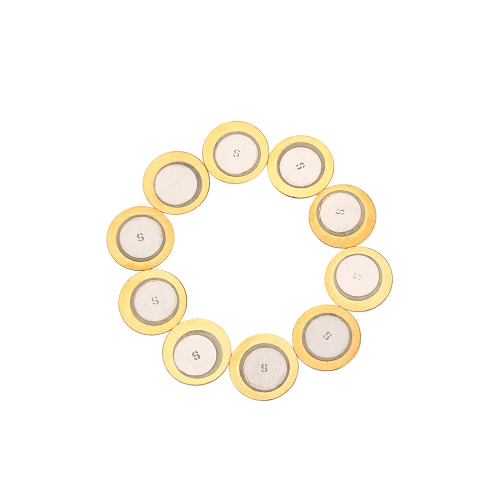 10 Pcs 29mm Diameter Film Gasket Piezo Ceramic Disc Piezoelectric Buzzer Piezo Disc Elements for Instrument