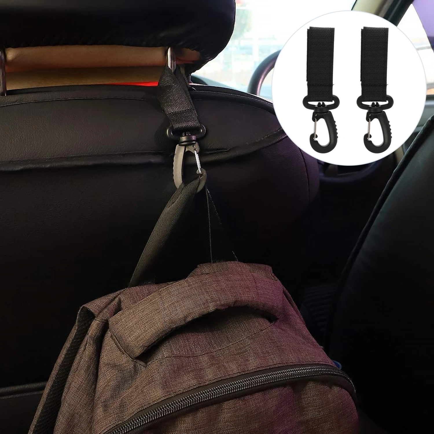 8Pcs Stroller Organizer Hook Clip Convenient Stroller Accessories Mommy Bag Hook
