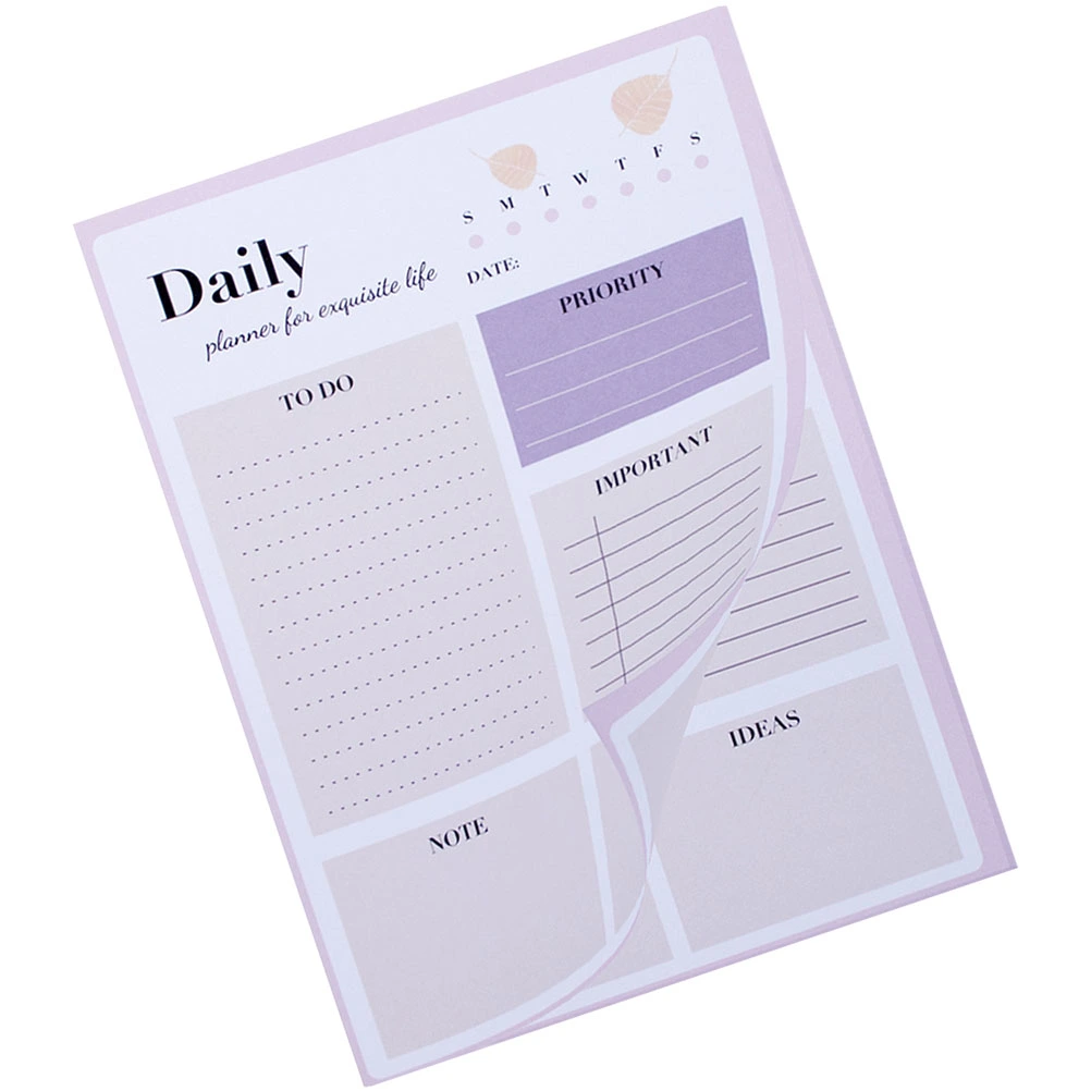 Daily Planner Notepad Time Management Notepad Portable Schedule Notepad Decorative Notebook