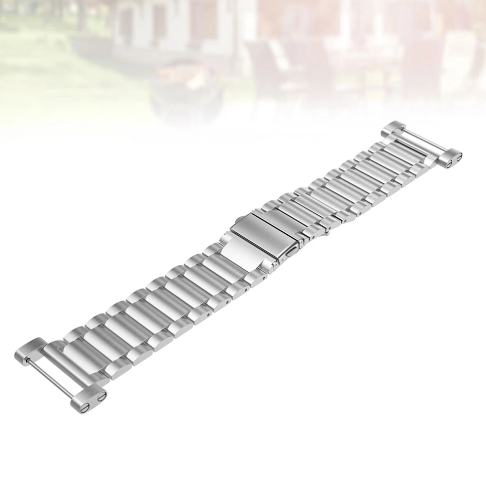 Stainless Steel Watch Strap Expansion Band Watch Band Watch Replacement Strap Compatiple for SUUNTO Core (Silver)