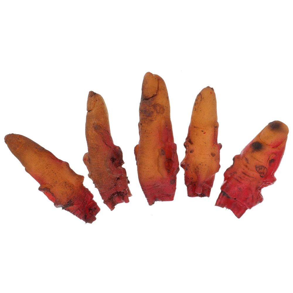 5pcs Halloween Trick Fingers Haunted House Props Horror Halloween Fingers