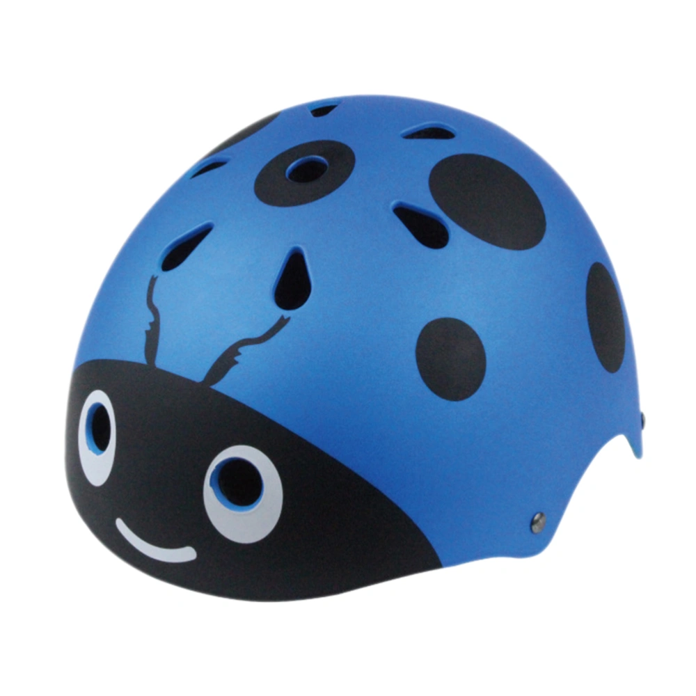 Child Helmet Free Size Safety Helmet for Ice Skating Balance Bike Wheelbarrow (Size: 48-54CM) （Blue）