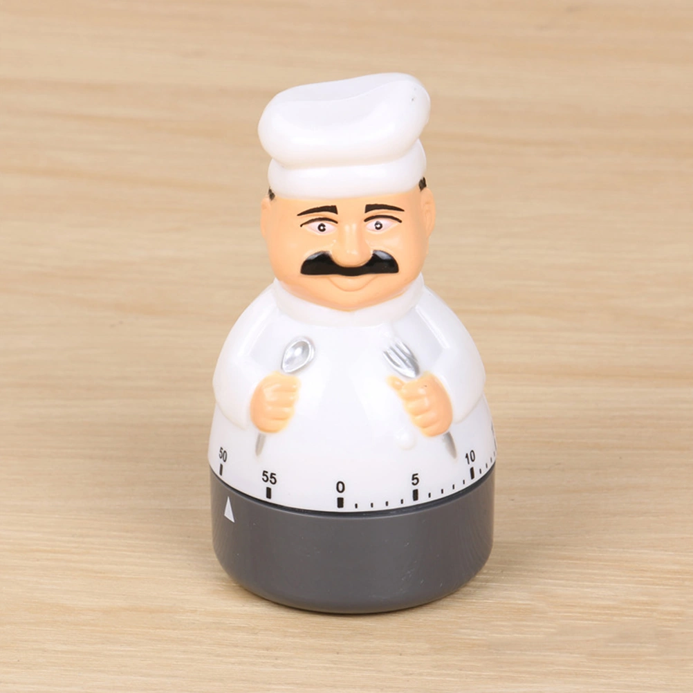  Mechanical Timer Chef Shaped Kitchen Timer Cooking 60 Minutes Countdown Timer