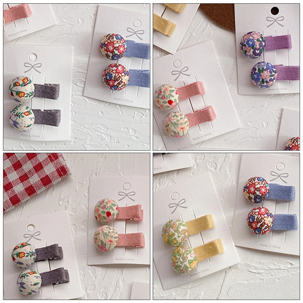 10pcs Small Floral Children Hair Clips Fashion Lovely Hair Barrettes Hair Clips