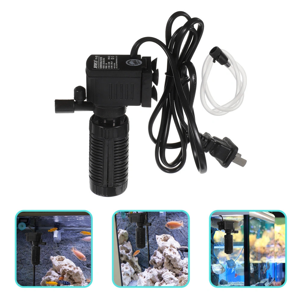 Aquarium Internal Filter Professional Aquarium Filter Small Fish Tank Cleaner(US Plug)