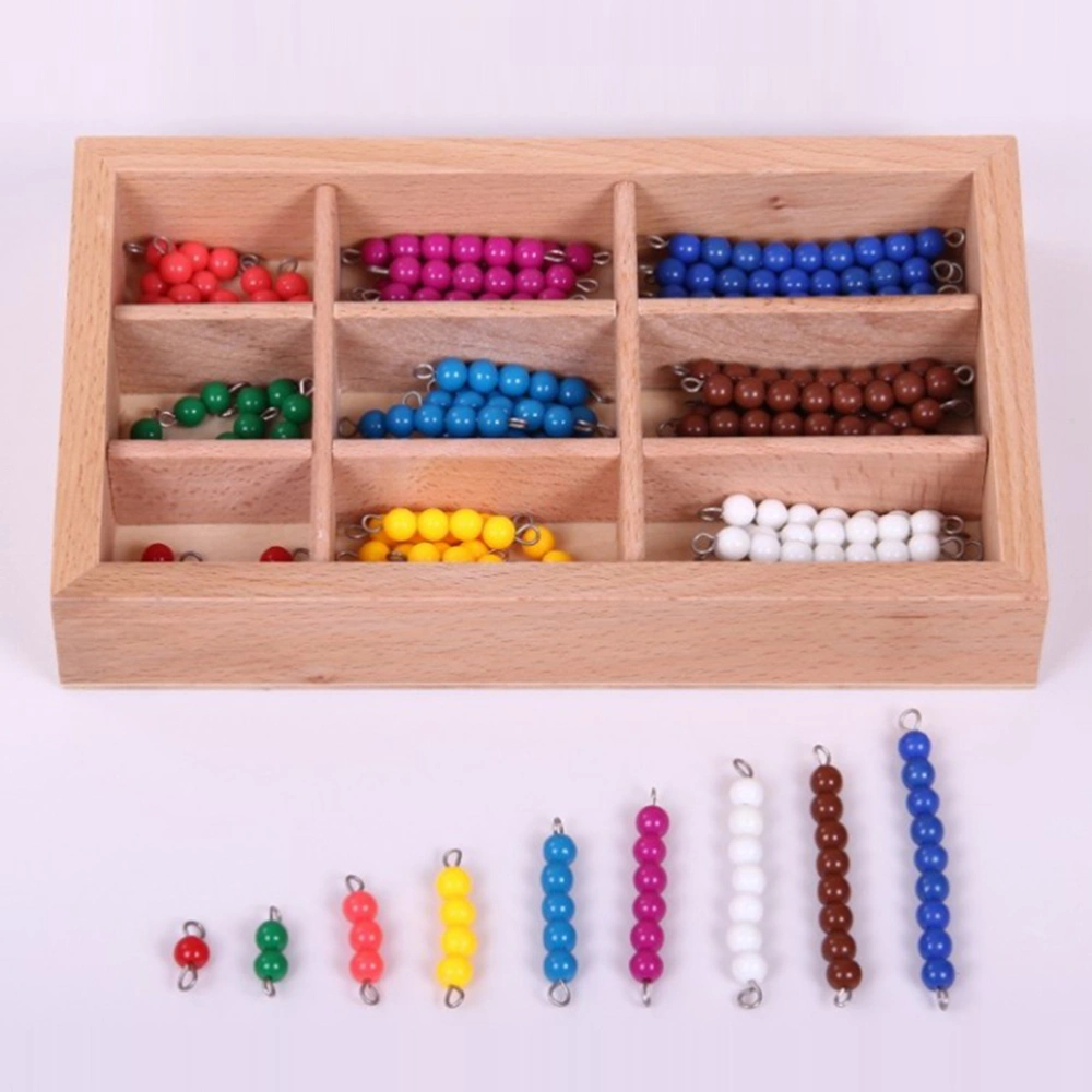 Kids Colorful Beads Stick Toys Set Craft Beads Kits for Little Girls DIY Necklaces Bracelet Children Games