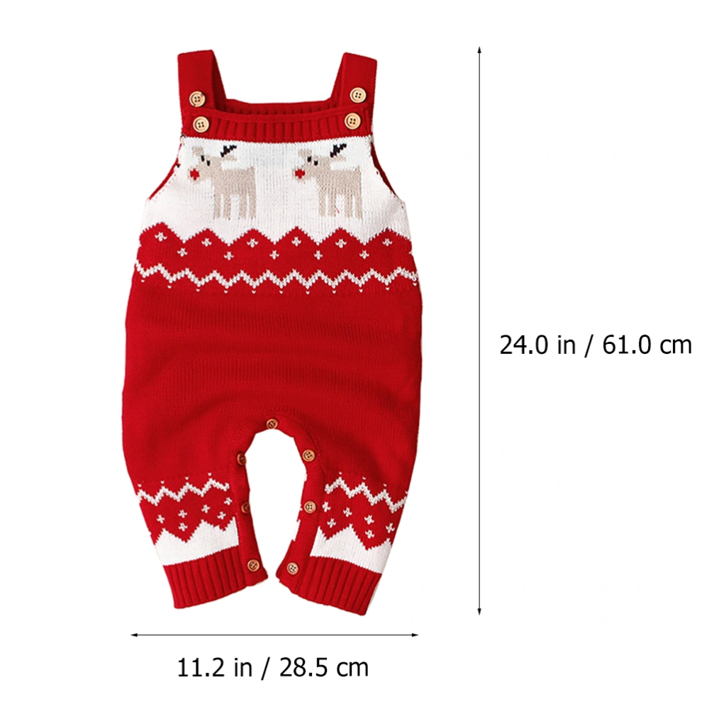 1pc Christmas Elk Pattren Kids Rompers Children Sweater Clothes Warm Sweater