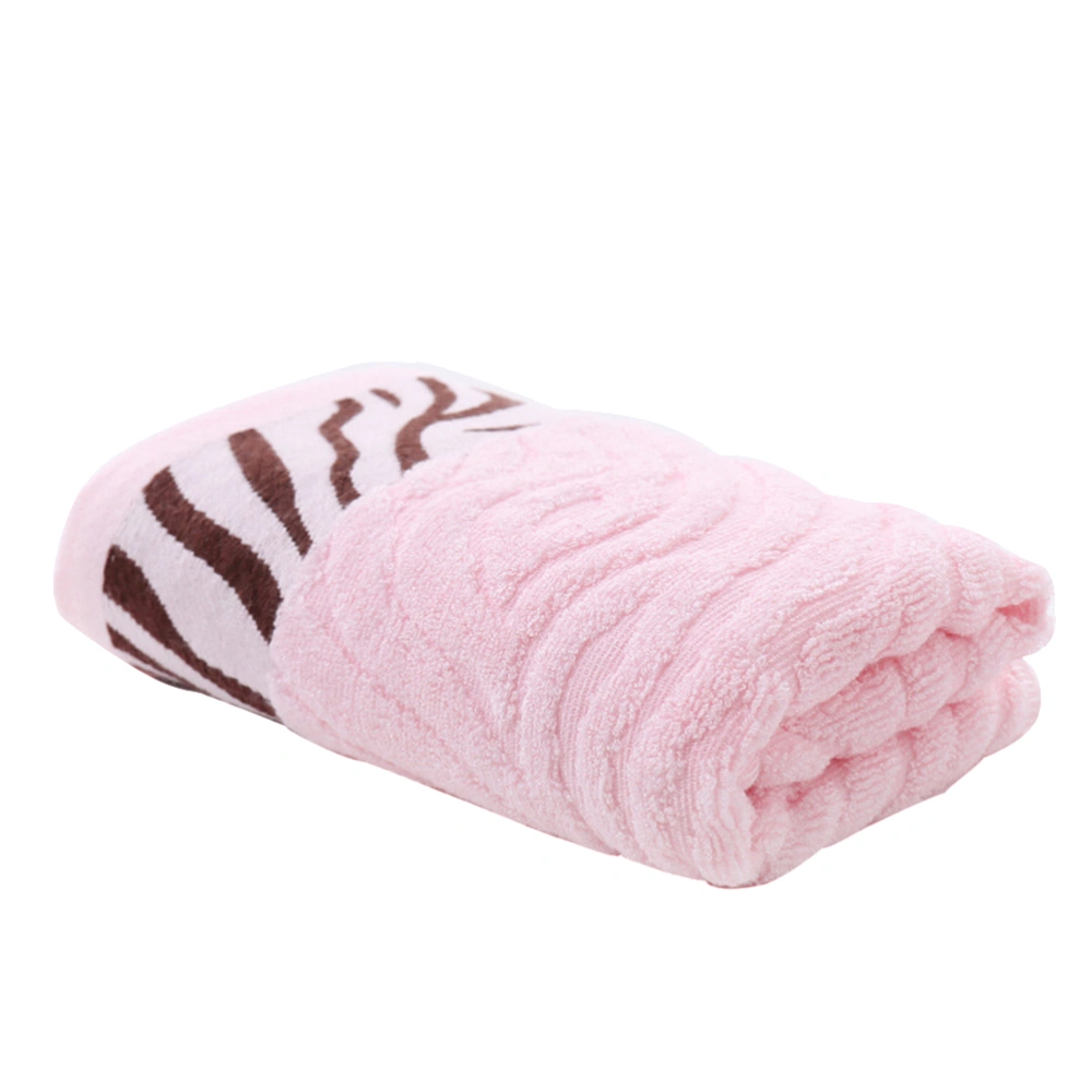 Tiger Pattern Bamboo Fiber Bath Towel Comfortable Cleansing Washcloth Super Absorbent Hand Towel 34x76cm