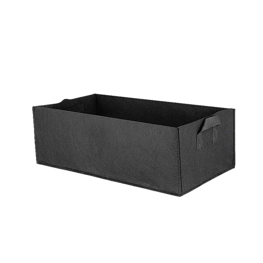 Square Strawberry Planting Bag Root Control Bag Gallon Plant Flower Nursery Bag Vegetable Greenhouse Planter Garden Tool(Elegant Black,Small)