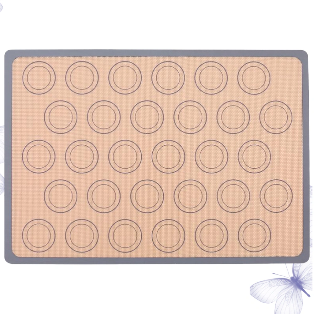 Macaron Baking Mat Heat Resistant Fondant Bakeware Oven Sheet Dough Roll Mats Pad Baking Tools for Cakes Pastry  