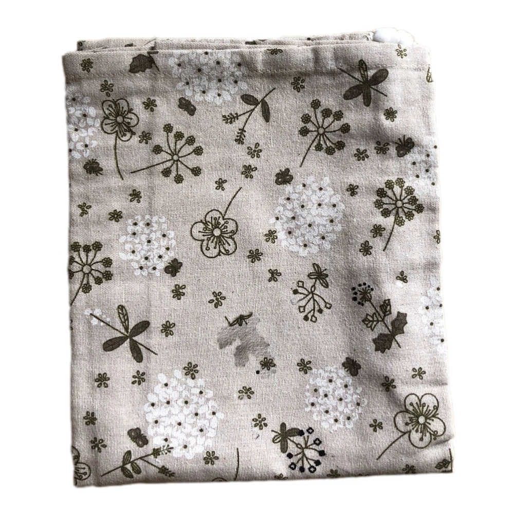 Fridge Dust Cover Multi-purpose Washing Machine Cover Dandelion Printing Dust Proof Cover with Side Storage Bag (Grey) - 55x130cm