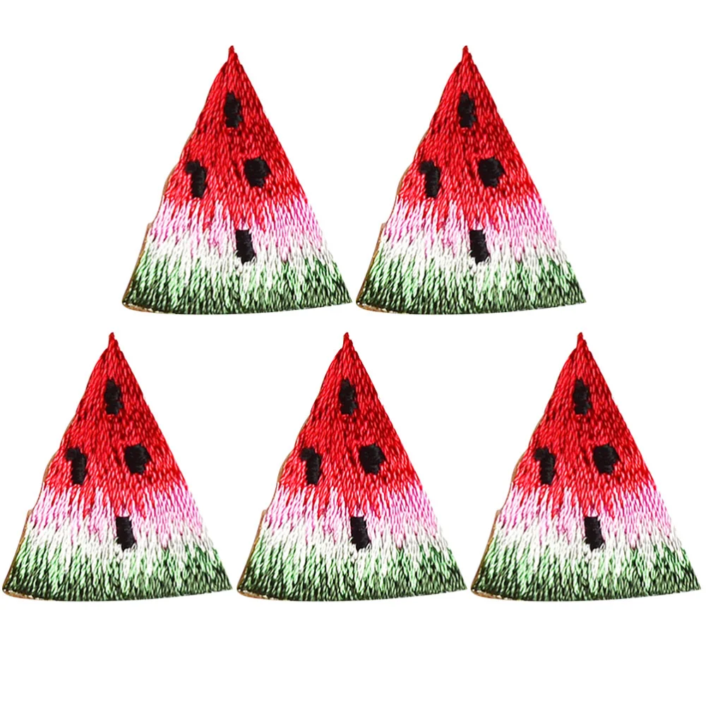 5pcs Watermelon Shape DIY Patches Clothing Garment Embroidered Sewing Applique