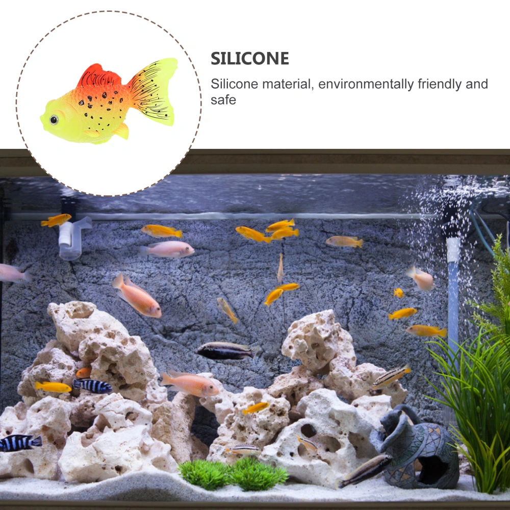 1Pc Aquarium Luminous Goldfish Decor Fish Tank Decor Artificial Fish Ornament