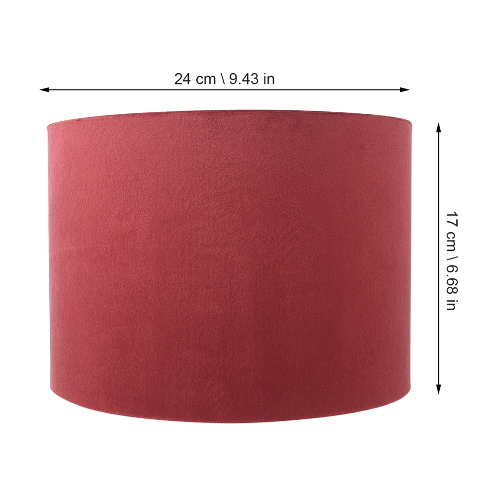 1Pc Velour Supple Lampshade Home Table Light Cover Practical Light Accessory