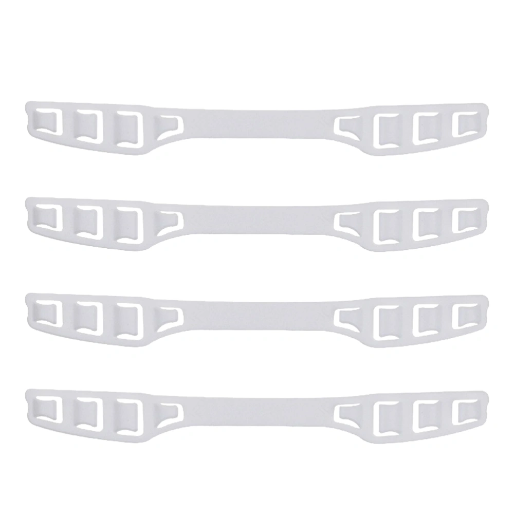 10PCS Mask Band Adjustment Buckle Plastic Mask Ropes Hook Convenient Mask Accessories for Men Women (White)