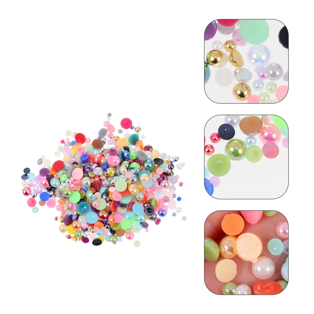 2 Packs Plastic Semicircle Shaped Charms DIY Craft Ornaments Creative Accessories