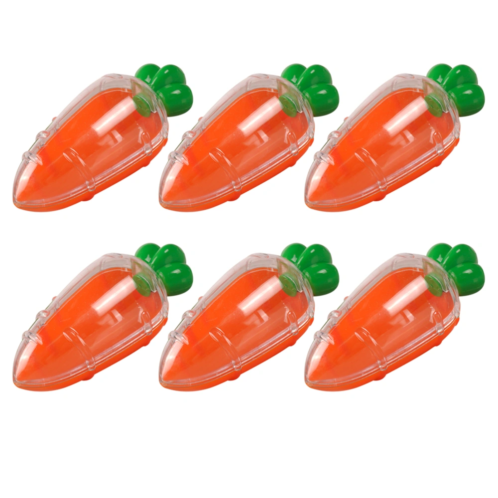 6Pcs Easter Candy Boxes Carrot Shape Sweets Boxes Wedding Party Gifts Boxes