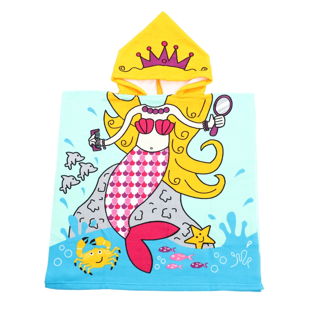 Kids Beach Towel Cartoon Printing Bath Towel Kids Pool Towel Hooded Towel