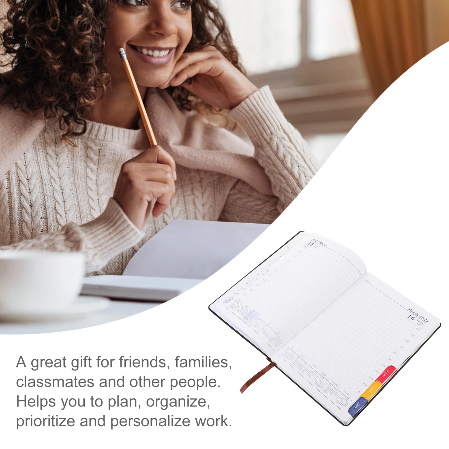 2021 Schedule Book Daily Planning Book Portable Schedule Notebook Planner
