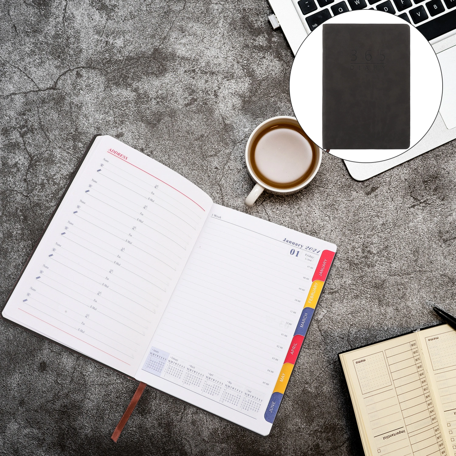2021 Schedule Book Daily Planning Book Portable Schedule Notebook Planner