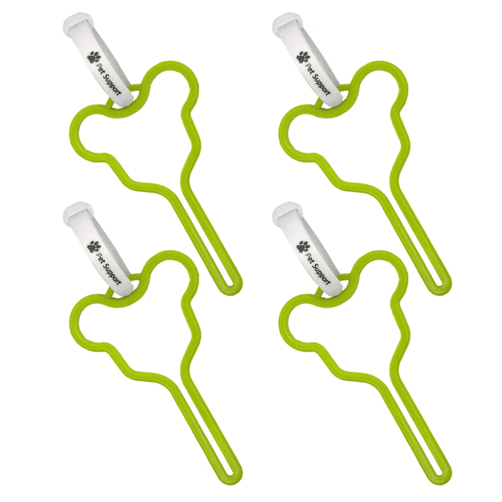 4pcs Dog Garbage Bag Fixing Clips Pet Garbage Bags Clamps Dog Walking Supplies