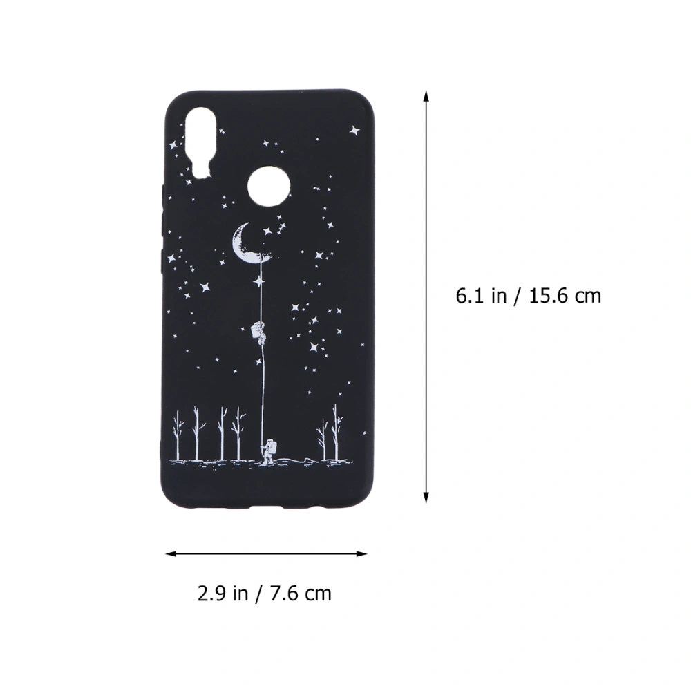 Phone Cover Gaze Embossed Shatter-resistant Scratch-resistant Matte TPU All-inclusive Phone Case for HUAWEI NOVA 3i