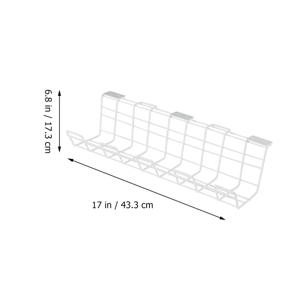 Table Bottom Power Cable Wire Organizer Under Desk Cable Management Rack