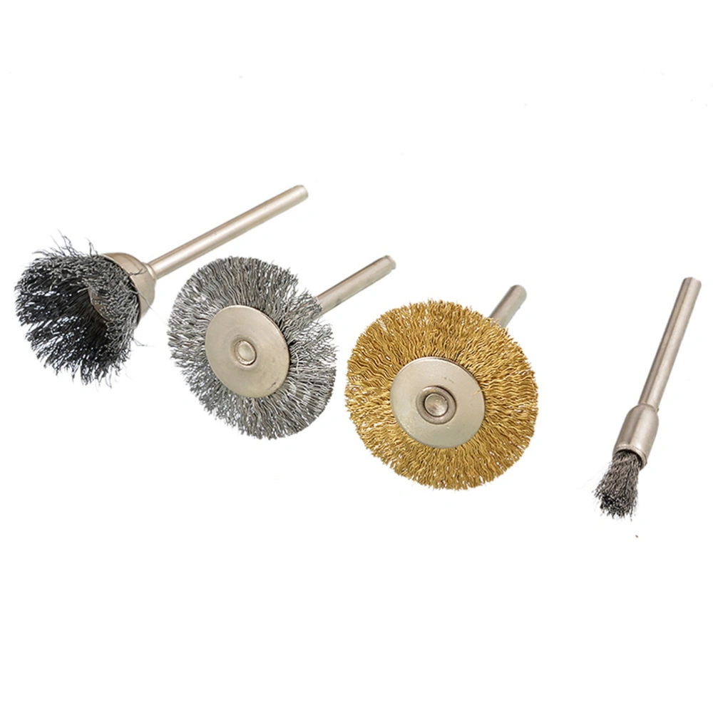 36pcs Pen/Cup T Type Steel Wire Brush Wheel Polishing Rotary Tool