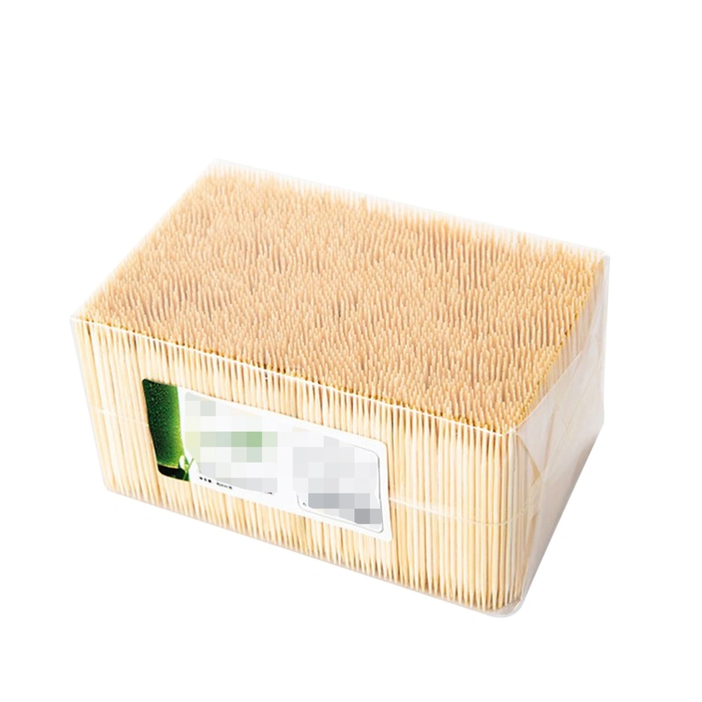 3500pcs Eco-friendly Disposable Natural Bamboo Toothpick Home Restaurant Fruits Double Tip Toothpicks (About 3500pcs)