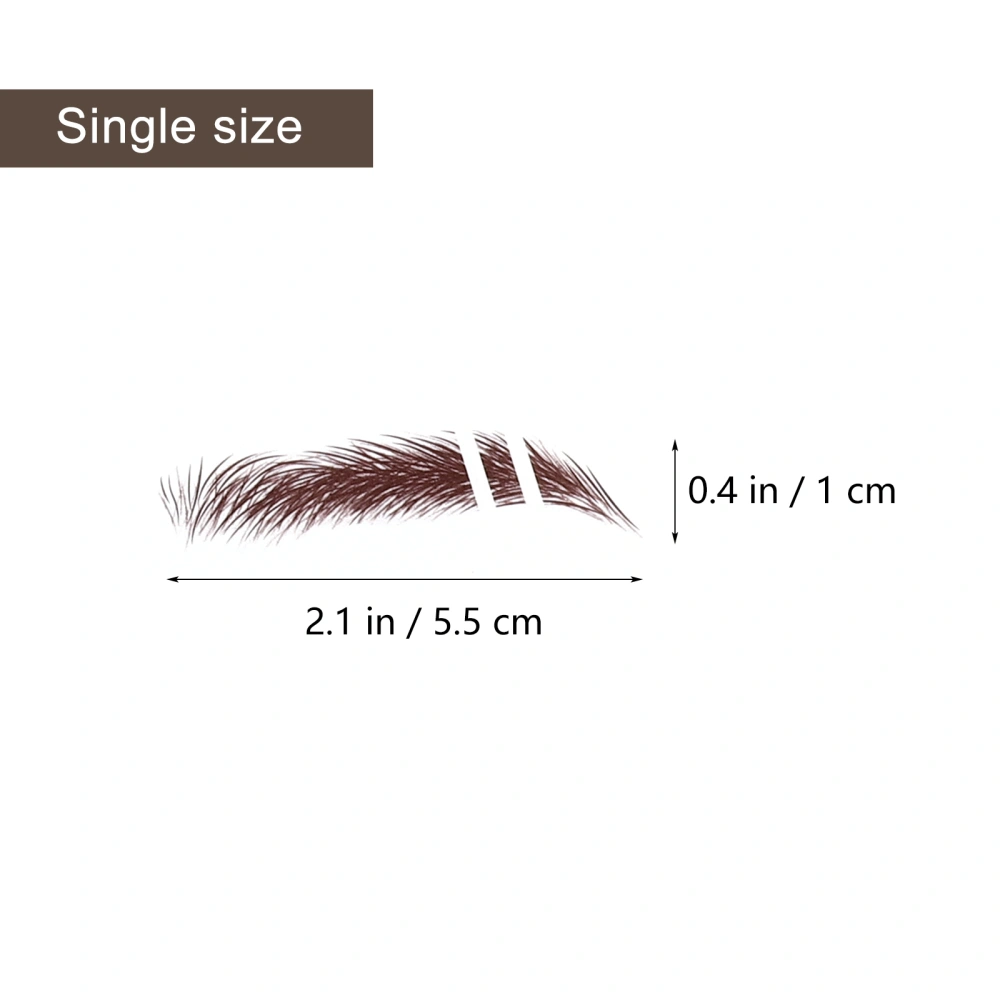 6pcs Hair Like Eyebrows Makeup Eyebrow Sticker Lasting Eyebrow Sticker