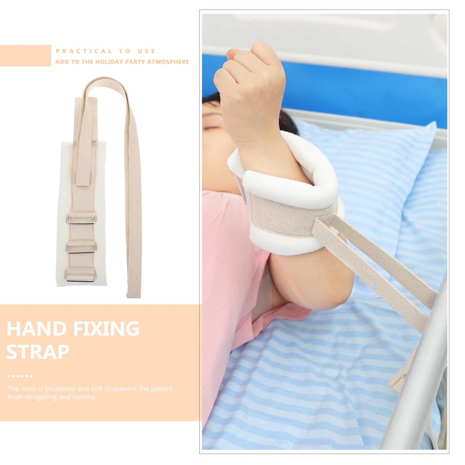 Supple Fixing Strap Self-injury Preventing Fixing Belt Patient Restraint Belt
