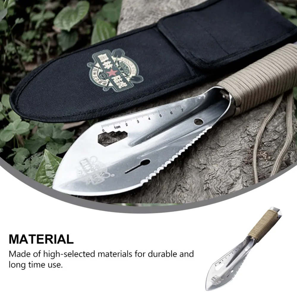 Handheld Outdoor Shovel Portable Spade Steel Garden Shovel Small Military Shovel