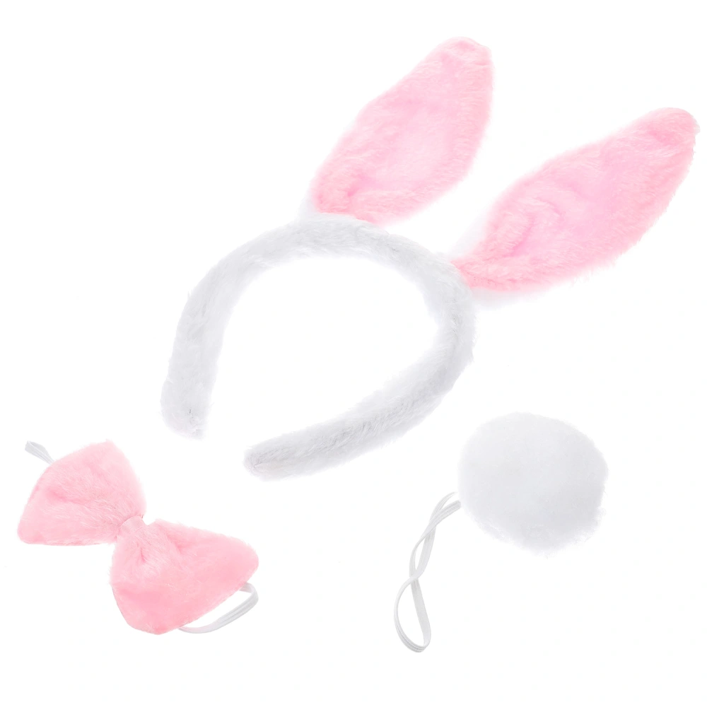 1 Set Creative Plush Rabbit Costume Easter Party Decor Props Rabbit Headband