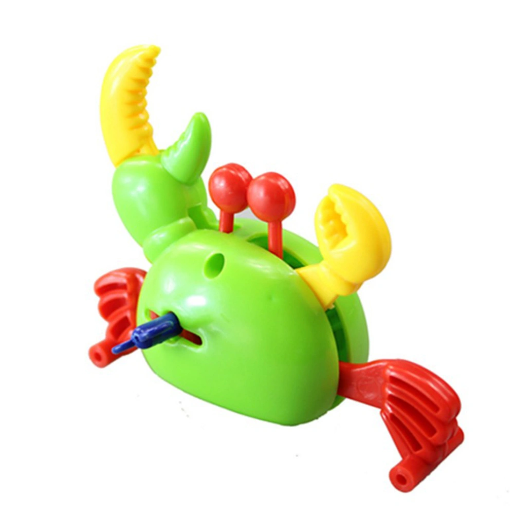 4pcs Cartoon Wind-up Crabs Toy Funny Plastic Clockwork Crabs Toy Gift for Kids Children (Red Green Yellow Random)