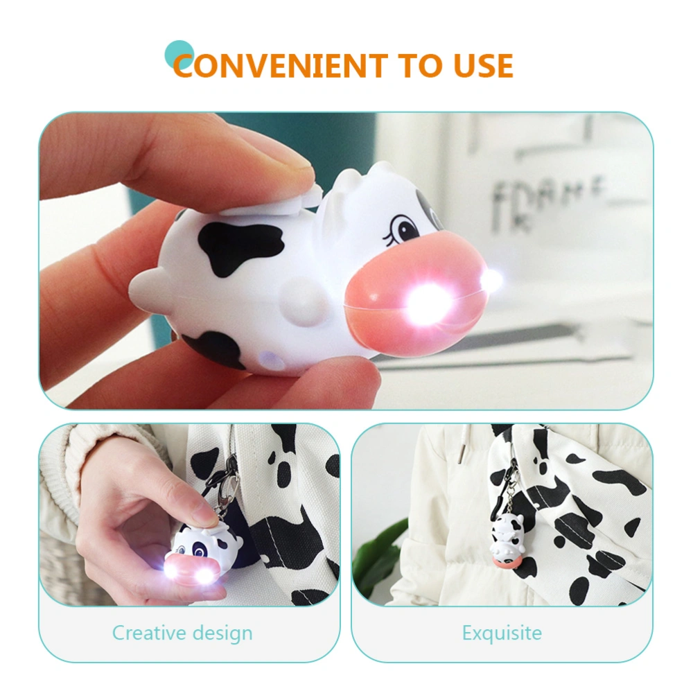 2pcs Adorable Cows Handbag Pendants Cartoon Keys Pendants Bag Hanging Adorns