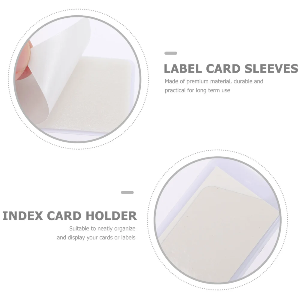 10pcs Magnetic Label Holders Card Holders Index Card Holders Label Card Sleeves