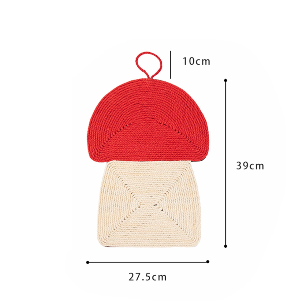 1Pc Mushroom Shaped Cat Scratch Board Sisal Creative Scratcher Pet Cat Pad