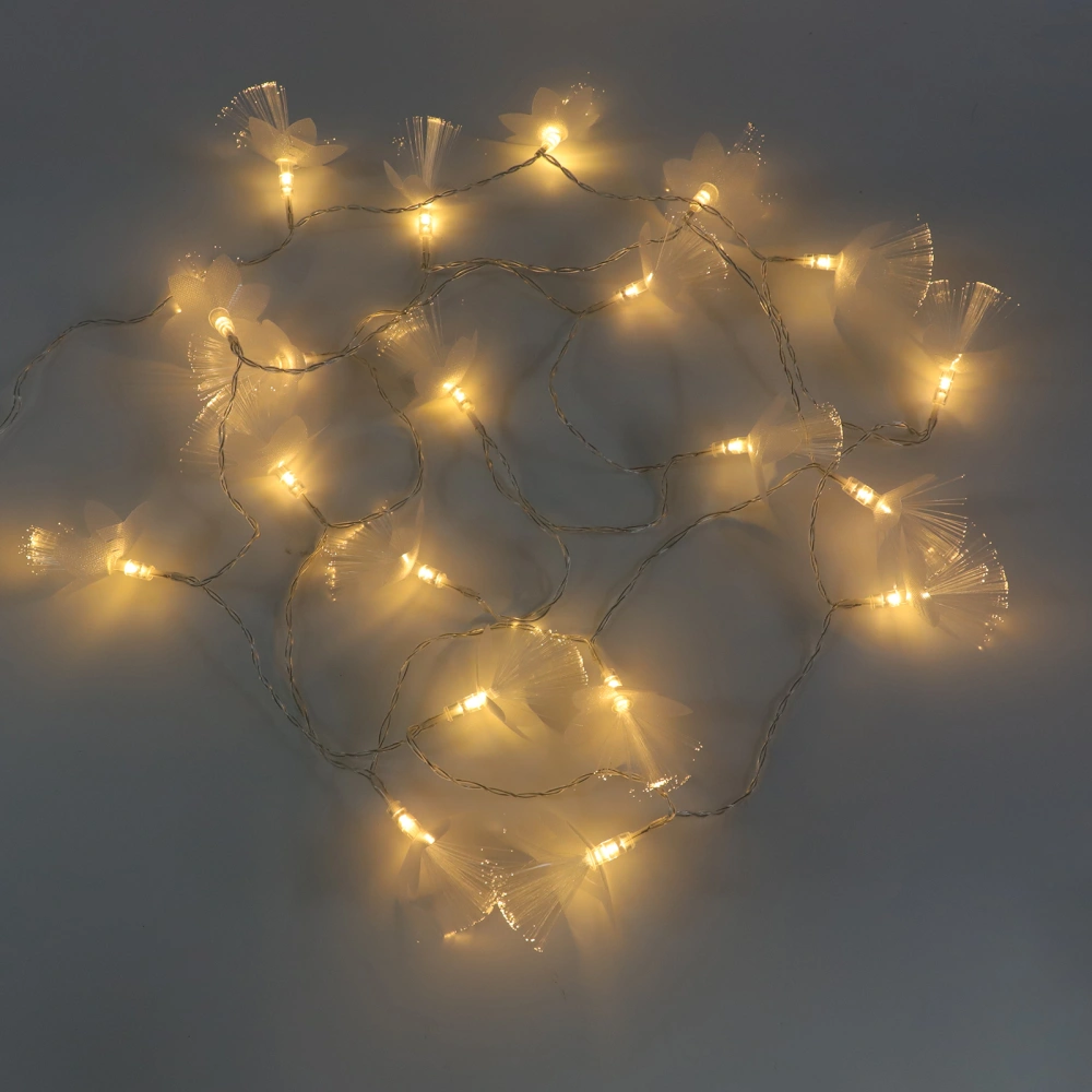 1Pc Star Light Fiber Optic Light LED Room Decor String Light for Decor (White)